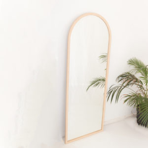 Leaning Birch Mirror Arch