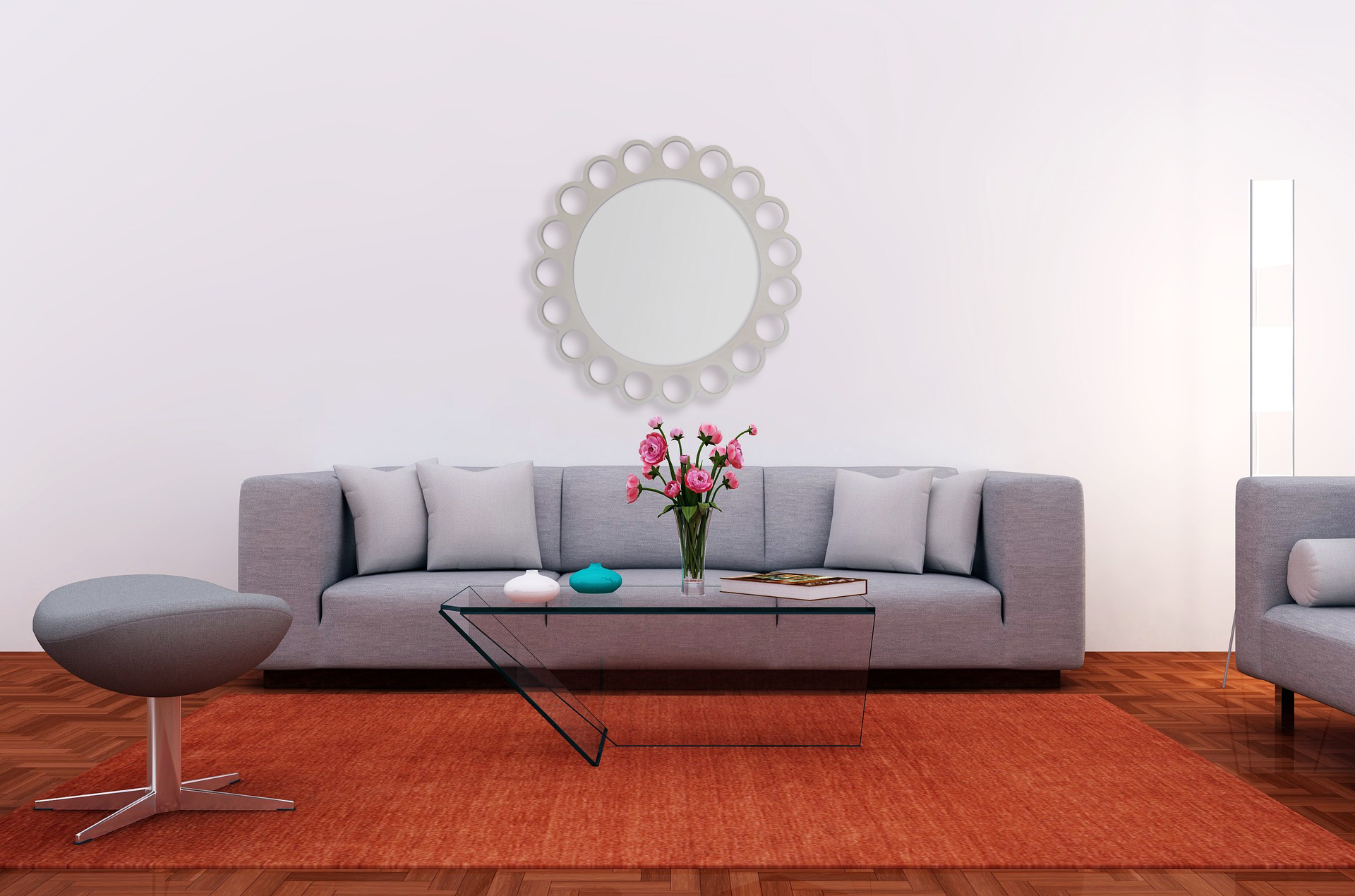 Round Circle Mirror - Image 2