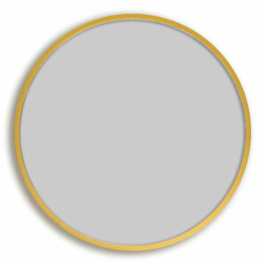 Thin Round Mirror Gold
