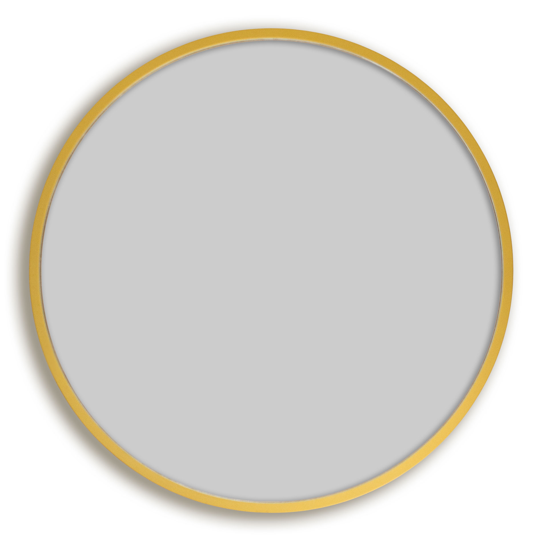 Thin Round Mirror Gold